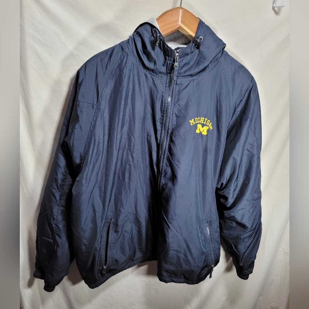 Michigan Wolverines lined navy field hooded jacket by Holloway size XL Unisex